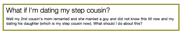 2nd cousins dating